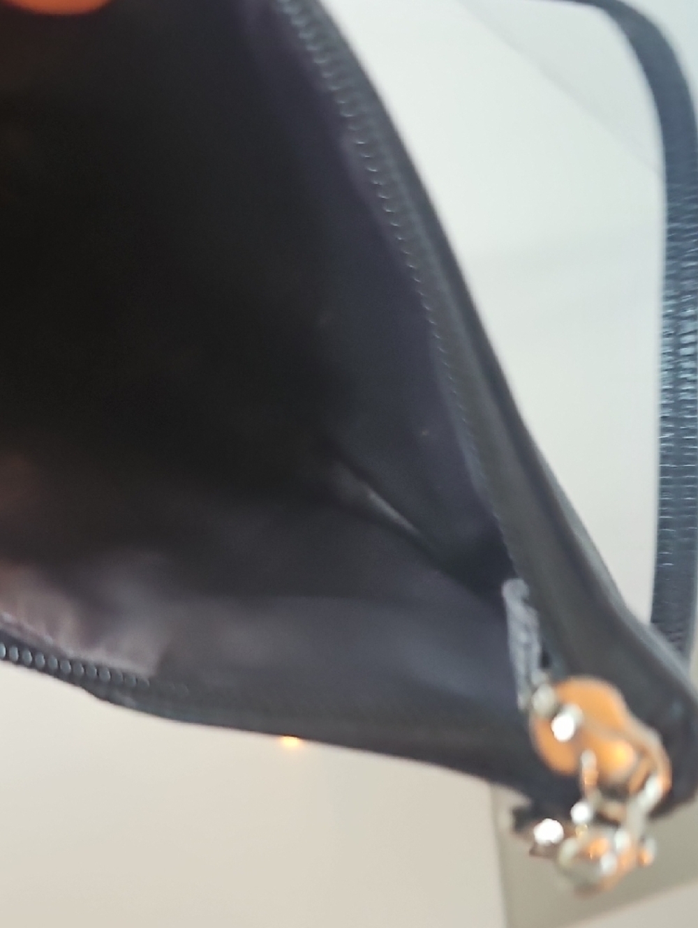 Coach Black Leather Wristlet Clutch with Silver Hardware - Picture 7 of 8